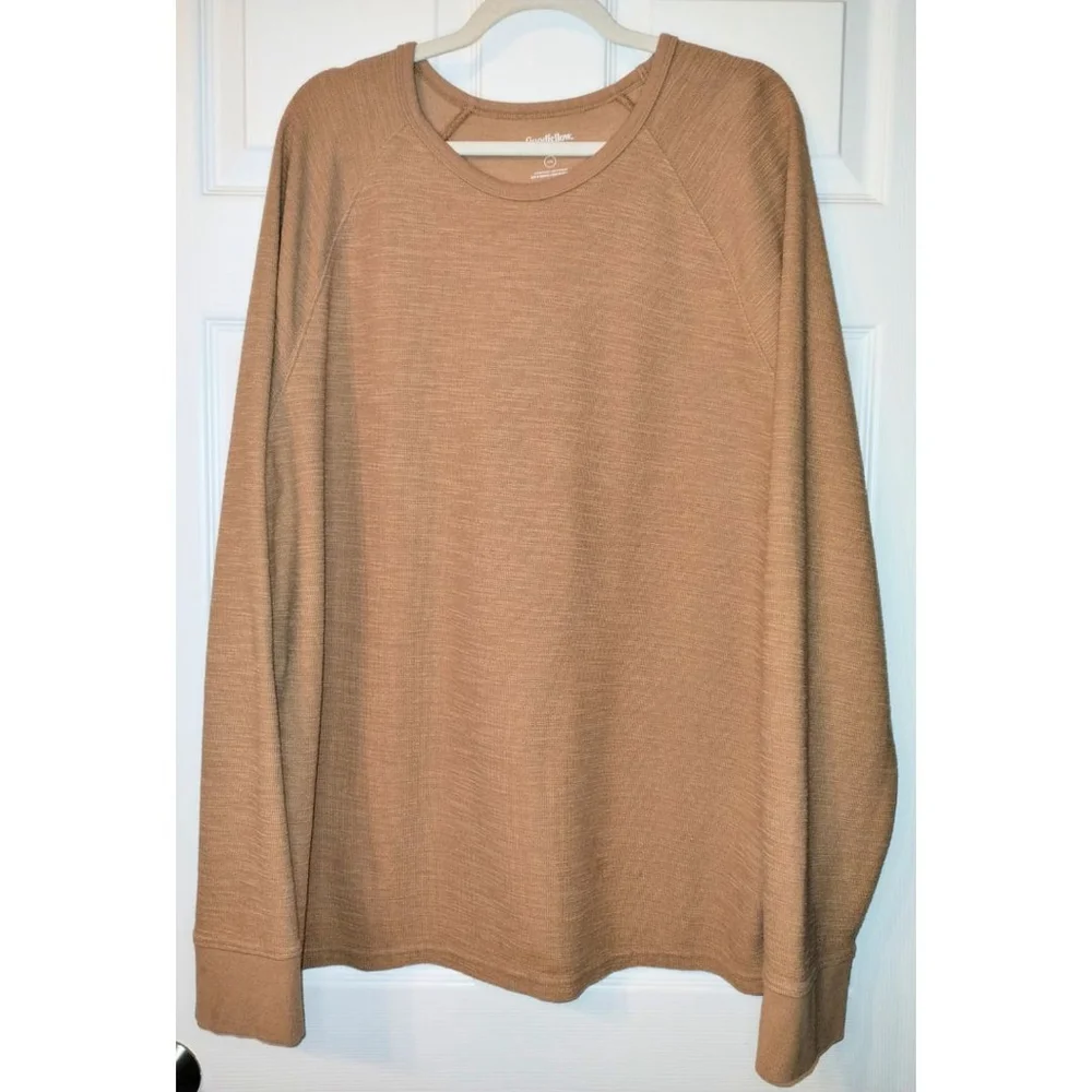 Men's Goodfellow & Co Crewneck Sweater Brown (Size XXL)